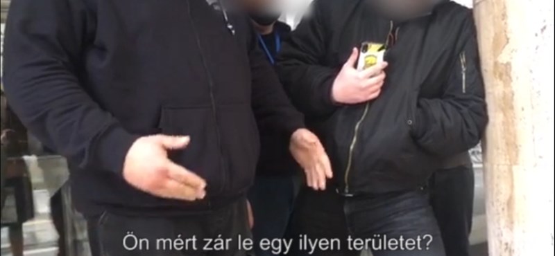 Black-faced security guards appeared at the SZFE to prevent the tape from