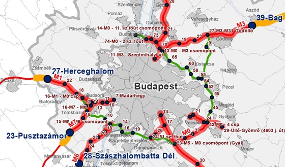 budapest megyei matrica térkép Autó: Hol válnak fizetőssé az autópályák? Íme a részletes térképek  budapest megyei matrica térkép