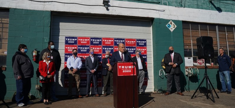 The gardener, in whose parking lot the Trumps held a press conference, spoke