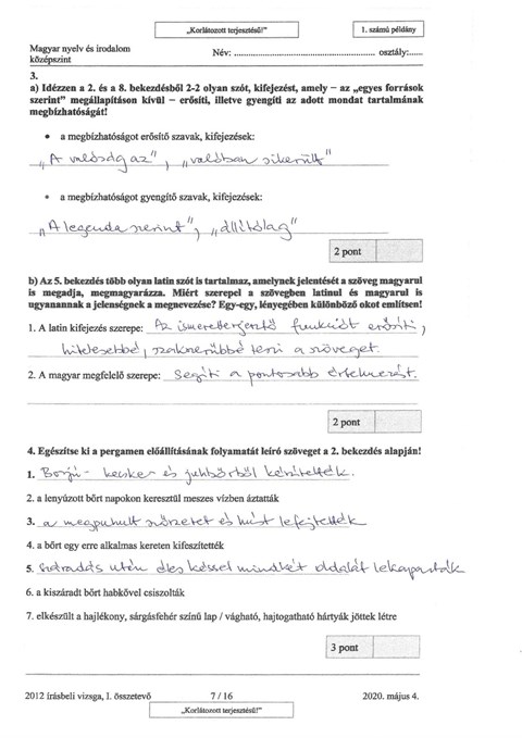Eduline Hu Erettsegi Felveteli Itt Van A 2020 As Magyarerettsegi Szovegertesi Feladatsoranak Megoldasa