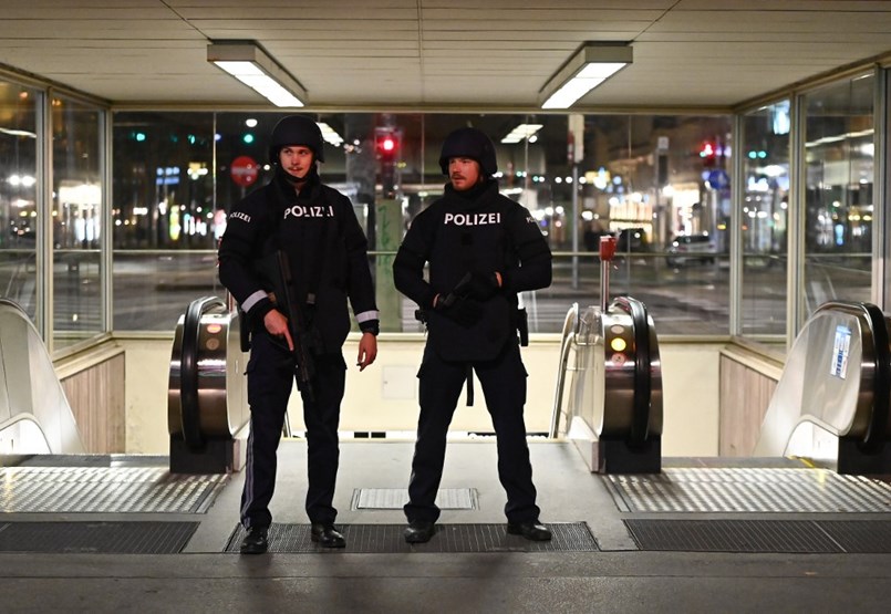 A terrorist attack took place in Vienna, with at least one gunman still on the run